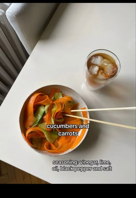 Carrot Salad Aesthetic, Wl Food Ideas, Wl Breakfast, Food Inspo Ed, Body Health Tips, Wl Food, Plats Healthy, Healthy Food Inspiration, Healthy Food Dishes