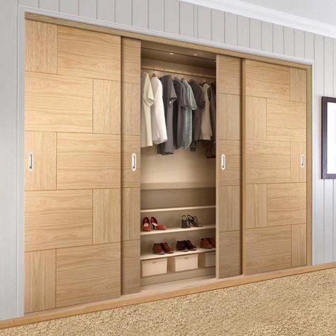 The best wardrobe design ideas you can copy right now 32 Bespoke Cupboards, Veneer Wardrobe, Best Wardrobe Designs, Modern Wardrobe Design, Wardrobe Design Ideas, Sliding Door Wardrobe Designs, Wardrobe Design Modern, Bedroom Wardrobe Design, 4 Door Wardrobe