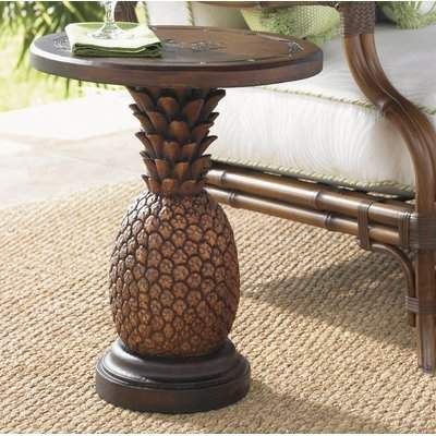 Living Side Table, Tommy Bahama Decor, West Indies Decor, Outdoor Alfresco, Pineapple Table, Deco Fruit, West Indies Style, Tommy Bahama Outdoor, British Colonial Decor