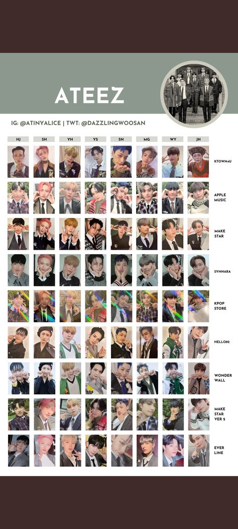 Ateez Fever Part 3, Ateez Photocards, Ateez Official, Jihoon Wanna One, Photocards Kpop, Pc Template, Wanna One, Apple Music, Random Things