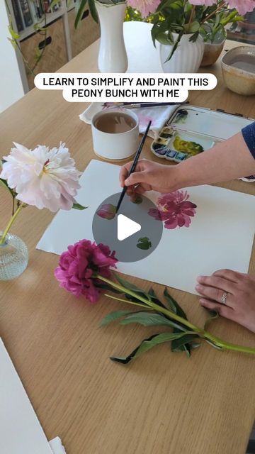 Sushma Hegde on Instagram: "Today’s lesson is all about simplifying a complex flower like the peony, and painting it in a loose yet life-like style. 
This is part of the FREE 5-Day Watercolor Floral Mini-Course, which I'm teaching LIVE on Zoom.
 On Day 4 (that's today), I’ll walk you through my techniques for loosening up and simplifying what you observe.
If you couldn’t join earlier, it’s not too late! You can still join today and also catch up on all the previous lessons. All replays are available until September 24th."

Comment FREE COURSE and I'll DM you the link to get access to all the 5 lessons for free.
.
.
#watercolortutorial #watercolorcourse #floralchallenge #floralinspiration #peonypainting" Peony Painting, Watercolour Tutorials, Free Courses, Watercolor Floral, Too Late, Floral Watercolor, Peonies, For Free, Flowers