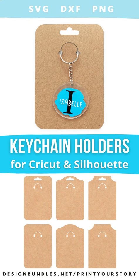 Keychain Holder Template, Cricut Keyrings, Keychain Cricut, Keychain Display Card, Keychain Card Holder, Keychain Svg, Keychain Display, Cricut Explore Projects, Idee Cricut