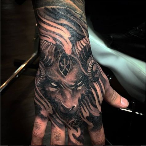 Asian Black and Grey Archives - Chronic Ink Aries Tattoo On Hand, Capricorn Hand Tattoo, Ram Hand Tattoo, Bull Hand Tattoo, Aries Hand Tattoo, Ram Tattoo For Men, Capricorn Tattoo For Men, Aries Tattoo For Men, Tattoo Ram