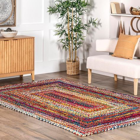 Indian Hand Braided Bohemian Colorful Cotton Chindi Area Rug multi colors Home Decor Rugs cotton Area Rug 3x5' Feet Area Rug Floor Rug Rag Rug In Bedroom, Bedroom Bright, Braided Area Rugs, Cotton Area Rug, Bohemian Area Rugs, Indian Rugs, 4x6 Rugs, Boho Vintage, Rag Rug