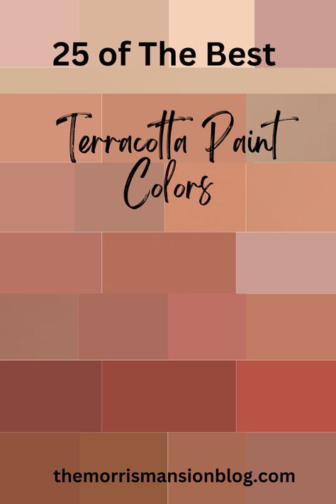 25 of The Best Terracotta Paint Colors (2023) Terra Cotta Paint Colors, Terracotta Paint Colors, Terracotta Paint Color, Terra Cotta Paint, Terracotta Kitchen Walls, Terra Cotta Paint Color, Rust Color Paint, Shades Of Terracotta, Terracotta Kitchen