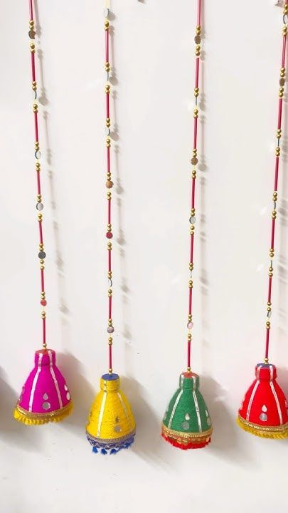 Janmashtami Decoration, Hanging Diy, Diwali Craft, Crafts Room, Wall Hanging Diy, Wedding Essentials, Diy Crafts Room Decor, Decoration Idea, Wool Crafts