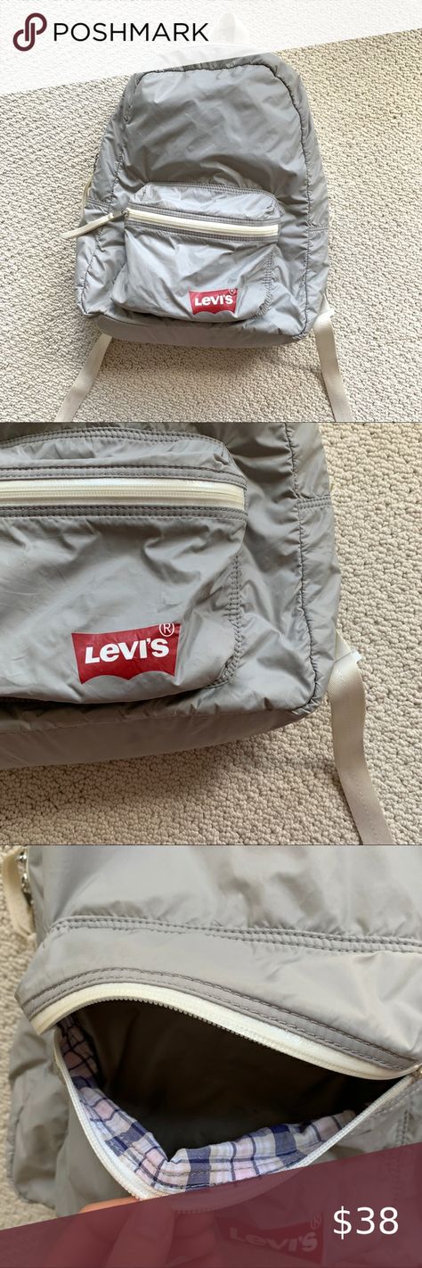 Light Backpack, Llbean Backpack, Bags Backpacks, Light Gray, Gray White, Levi's, Light Grey, Backpacks, Buy And Sell