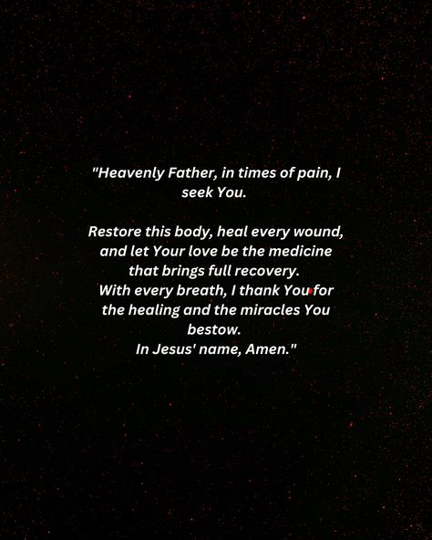 In every struggle, there's a whisper of hope. Explore heartfelt prayers that heal and uplift. 🌟 #FaithAndHealing" Healing Prayers, I Thank You, Heavenly Father, Names Of Jesus, Bible Study, Medicine, Physics, Healing, Bible