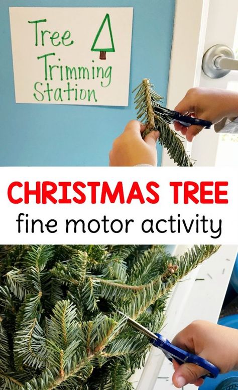 December Lessons, Fun Christmas Tree, Preschool Christmas Activities, Activity For Preschoolers, Christmas Tree Trimming, Christmas Units, Christmas Lesson, Fine Motor Activity, Preschool Fine Motor