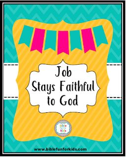 Job Sunday School Craft, Job Crafts Sunday School, Job Bible Crafts For Kids, Job Bible Study, Story Of Job, Preschool Jobs, Job Bible, Kids Church Lessons, Preschool Bible Lessons