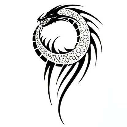 African Dragon Tattoo, Wood Dragon Tattoo, Tattoo Designs Dragon, 95 Tattoo, Printable Tattoos, Ouroboros Tattoo, Tattoos Pictures, Tattoo Neck, Tattoos For Girls