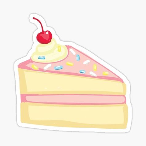 Cake Slice Gifts & Merchandise for Sale | Redbubble Cake Sticker, Slice Of Cake, Memory Album, Cake Slice, Decorate Laptops, Kiss Cut, Vinyl Decal Stickers, Vinyl Decal, Custom Made