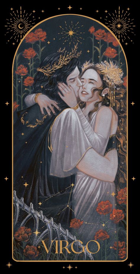 Virgo Illustration, Virgo Card, Reylo Fanart, Virgo Art, Zodiac Cards, Star Goddess, Zodiac Calendar, Astrology And Horoscopes, Astrology Art