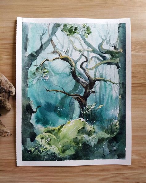 Woods Watercolor, Watercolor Love, Watercolor Nature, Colorado Art, Enchanted Wood, Colorado Artists, A Place For Everything, Deep Woods, Nature Paintings