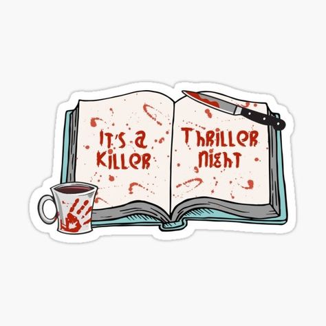 Mystery Thriller Stickers for Sale | Redbubble Stay Up All Night, Book Nerd Shirts, Fiction Books Worth Reading, Night Reading, Psychological Thriller, Horror Book, Mystery Books, Thriller Books, Psychological Thrillers