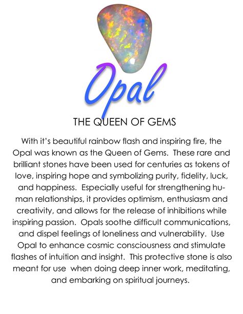 Opal Crystal Meaning, Opal Stone Meaning, Birth Month Symbols, Opal Meaning, Crystal Seashells, Crystal Healing Chart, Dream Symbols, Hidden Beauty, Crystals Healing Properties