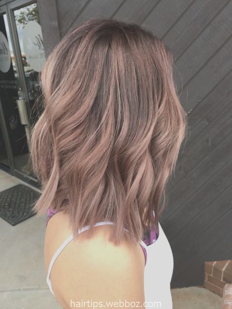 Ash Rose Gold Hair Balayage, Rose Gold Highlights Short Hair, Ash Rose Gold Hair, Titanium Rose Hair, Rose Gold Balayage Short Hair, Rose Gold Short Hair, Cool Tone Brown Hair, Rose Gold Hair Balayage, Fringe Science