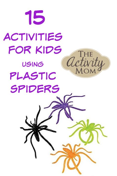 Plastic Spider Activities for Kids  #learningactivities #halloween #spiders #kids #craftsforkids #activitiesforkids #preschool #toddler #kindergarten Spider Straw Game, Spider Race Game, Spider Ring Activities, Spider Games For Kids, Dancing Spiders Experiment, Spider Activities For Preschool, Spider Games, Spider Activities, Mom Activities