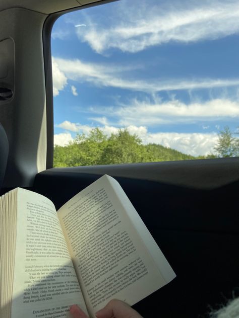 #car #boo #bok #books #read #reading #readinginthecar #aesthetic #page #pages #sky Reading In The Car, Aesthetic Page, Character Tattoos, Car Photoshoot, Instagram Design Creative, Girl Reading Book, Car Poses, Window Siding, Cartoon Character Tattoos