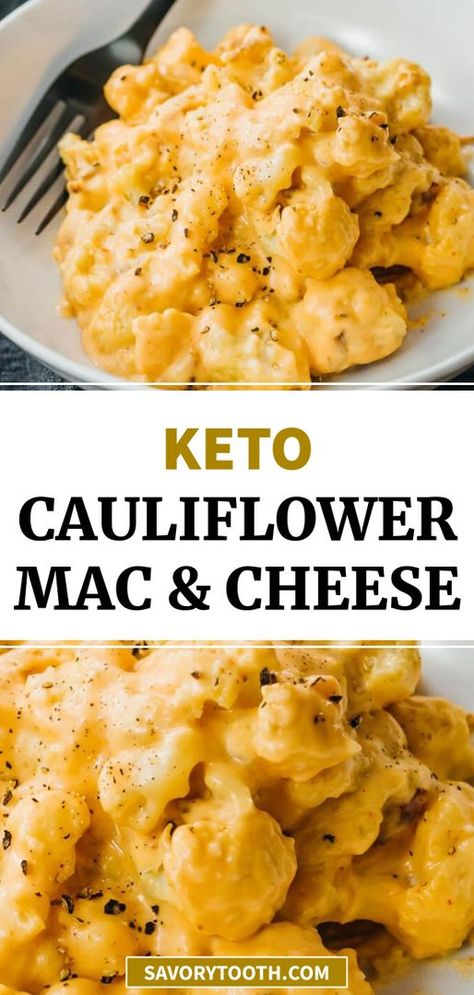 Cauliflower Mac And Cheese Keto, Mac And Cheese Keto, Mac Recipes, Keto Cauliflower Mac And Cheese, Keto Kids, Keto Mac And Cheese, Oven Roasted Cauliflower, Cheese Keto, Roasted Cauliflower Recipes