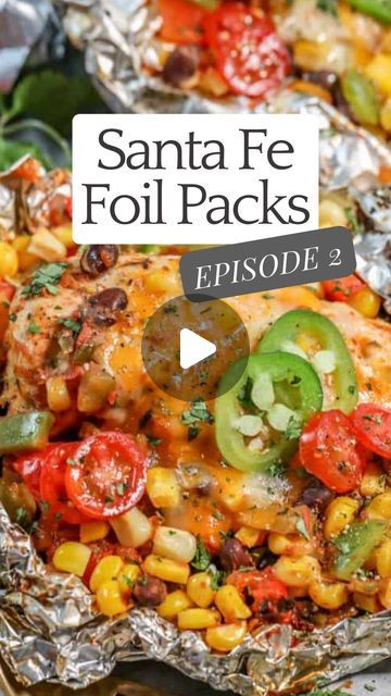 Holly Nilsson SpendWithPennies on Instagram: "Welcome to EPISODE 2 of my Foil Pack Series!✨In this series I’ll be sharing easy, mess-free dinners that you can make in the oven, on the barbecue, or over a campfire. There might even be a BONUS recipe that you won’t find on the site!👀  I absolutely love making chicken in a foil packet, and this SANTA FE CHICKEN is a game-changer. It’s full of flavor and works great on its own or in a tortilla for tacos. With a super quick prep time, it’s my go-to for busy summer days. Plus, the fresh veggies and beans make it extra tasty!😋  💬 Comment FOIL on any of my foil pack series recipes to get an ebook with all of the recipes.  … OR ….  ✔️ Click the link in my profile to get the recipe.  Make sure to follow @spendpennies for more easy recipes!  https Chicken Packets, Santa Fe Chicken, Chicken Foil Packets, Foil Packet Dinners, Making Chicken, Foil Packet, Clean Eating Recipes For Dinner, Foil Packets, Campfire Cooking