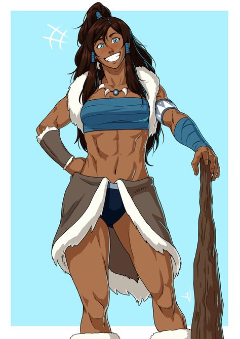 Korra Muscles, Korra Fanart, Suki Avatar, Western Anime, Tribe Fashion, Muscle Art, Shaolin Monks, Imperial Japan, Muscle Mommy