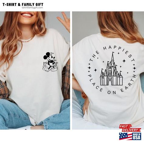 The Happiest Place One Earth Shirt Magical Castle Mickey Hoodie T-Shirt Check more at https://tshirtfamilygift.com/product/the-happiest-place-one-earth-shirt-magical-castle-mickey-hoodie-t-shirt/ Disney Jumper, Disney World Honeymoon, Mickey Hoodie, Magical Castle, Disney Fashion, Disney World Vacation, Disney Style, Family Gifts, Family Shirts