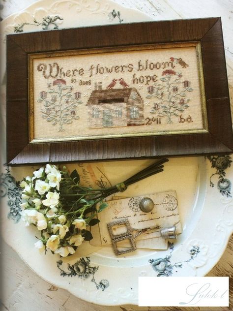 Primitive Embroidery, Vintage Samplers, Cross Stitch Gallery, Little House Needleworks, Cross Stitch Sampler Patterns, Cross Stitch Freebies, Blackbird Designs, Cross Stitch Finishing, Cross Stitch Samplers