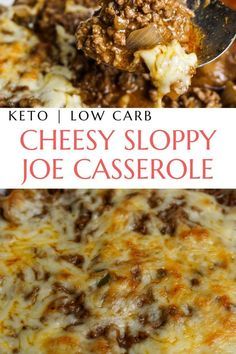 Cheesy Sloppy Joes, Healthy Sloppy Joes, Sloppy Joe Casserole, Cena Keto, Keto Casseroles, Mushroom Casserole, Low Carb Casseroles, Sloppy Joes Recipe, Easy Weeknight Dinner