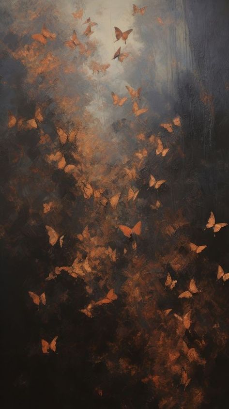 Wallpaper Backgrounds Texture, Outdoors Painting, Autumn Butterfly, Backgrounds Texture, Aesthetic Drawings, Nice Designs, Butterfly Background, Painting Texture, Rennaissance Art