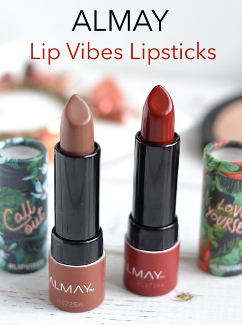 Almay Lip Vibes Lipsticks Review and Swatches Almay Makeup, Makeup Drugstore, Makeup Luxury, Lipstick Liquid, Lipstick Tutorial, Drugstore Skincare, Diy Beauty Tips, Budget Beauty, Fall Beauty