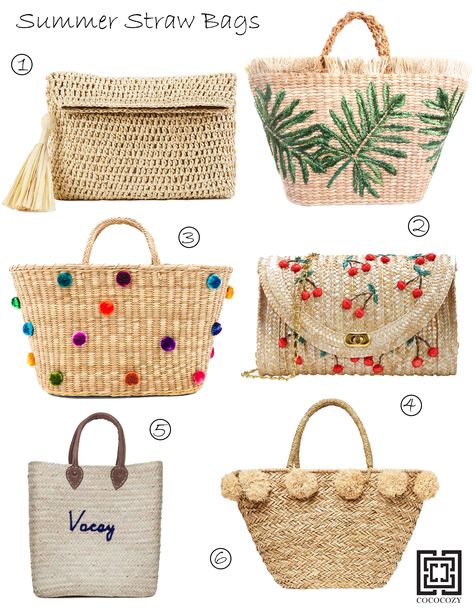 Straw Bag Diy, Straw Beach Bag, Bag Guide, Straw Tote Bag, Designer Purses, Rattan Bag, Bag Diy, Straw Bags, Straw Tote