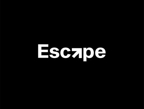 Escape Logo, Design Posters, Logo Concept, Graphic Design Posters, Logo Inspiration, Word Art, Global Community, Creative Professional, Concept Design