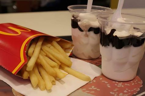 sundae and fries‚ perfect combination. >> Mcdonalds Fries, Charlotte Flair