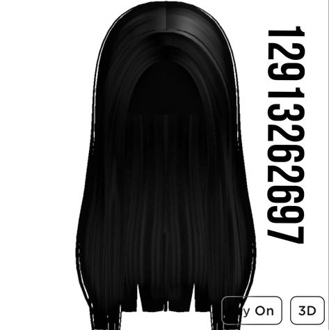 Roblox Black Hair Codes, Long Straight Black Hair, Roblox Hair, Hair Roblox, Hair Codes, Straight Black Hair, Coding Shirts, Violet Hair, Black Hair Roblox