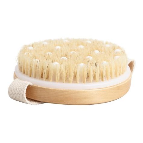 Rejuvenate your skin with our dry body brush. Its bristles are stiff enough to encourage circulation and exfoliation while soft enough to be a comfortable addition to your daily beauty routine. A sweet gift for any skincare enthusiast, this spa tool is complete with massage beads that may help revive tired muscles. Dry Body Brush, Bath Beads, Skincare Brush, Dry Body Brushing, Summer Smoothies, Body Brush, Daily Beauty Routine, Sugar Body Scrub, Sugar Body