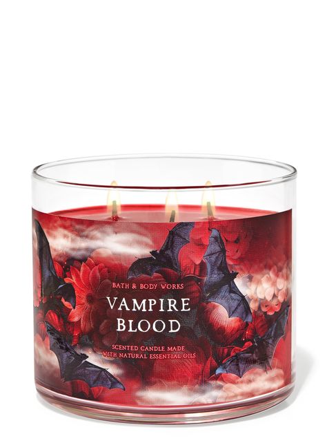 Get a Peek at Bath & Body Works' Latest Halloween Collection Industrial Candle Holders, Mermaid Candle Holder, Blood Candles, Halloween Bath, Vampire Blood, Cream Candles, Winter Scents, Leaves Candle, 3 Wick Candle