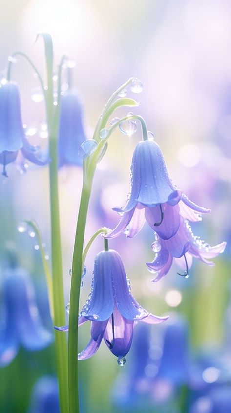 Close up of bluebells flower outdoors blossom. | free image by rawpixel.com / Ling Pastel Green Iphone Wallpaper, Iphone Wallpaper Lavender, Bluebells Flower, Green Iphone Wallpaper, Wallpaper Lavender, Blue Flower Pictures, Iphone Wallpaper Pastel, Spring Iphone Wallpaper, Lavender Wallpaper