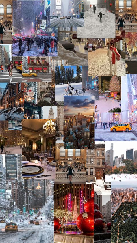 my life plan is nyc in the winter hamptons in the summer Christmas In Nyc Aesthetic Wallpaper, Christmas In The Hamptons, Christmas In Nyc Aesthetic, Gigi Core, Nyc Aesthetic Wallpaper, Summer Shuffles, Ny Christmas, Nyc Wallpaper, New York Wallpaper