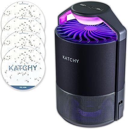 Amazon.com : Katchy Indoor Insect Trap - Catcher & Killer for Mosquitos, Gnats, Moths, Fruit Flies - Non-Zapper Traps for Inside Your Home - Catch Insects Indoors with Suction, Bug Light & Sticky Glue (Black) : Patio, Lawn & Garden Fruit Fly Trap, Mosquito Trap, Black Patio, Bug Zapper, Fruit Flies, Fly Traps, Lawn Garden, Moth, Bugs