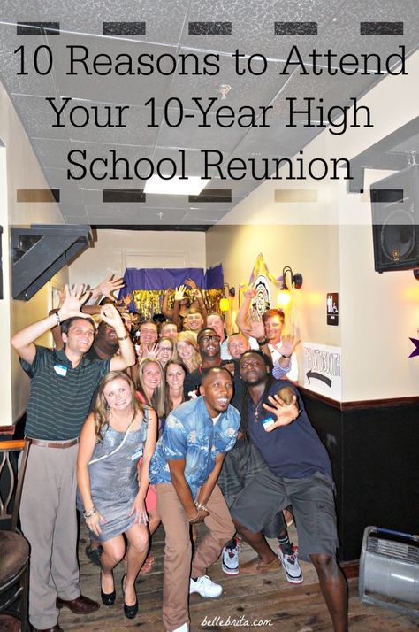 High School Reunion Planning, Class Reunion Planning, 10 Year Reunion, High School Class Reunion, Reunion Outfit, Class Reunion Decorations, College Reunion, Reunion Decorations, School Outfits Highschool