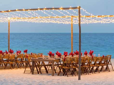 Cancun Wedding Reception, Unique Beach Wedding Ideas, Finest Playa Mujeres Wedding, Finest Playa Mujeres, Cancun Destination Wedding, Destination Wedding Cost, Cancun All Inclusive, Wedding Resorts, Punta Cana Wedding