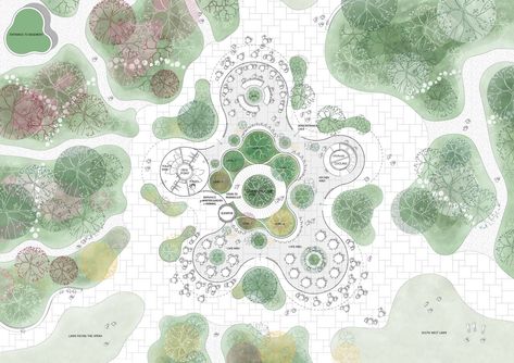 cobe operapark plan Danish Architecture, Plans Architecture, Oak Forest, Site Plans, Classic Garden, Most Beautiful Gardens, Urban Nature, Sports Complex, Herbaceous Perennials