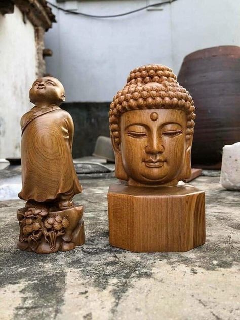 Excited to share the latest addition to my #etsy shop: Buddha Head Statue Made By Solid Green Cypress Wood, Handcrafted Shakyamuni Buddha Statue, Wooden Shakyamuni Buddhism Buddha Head Carved https://etsy.me/3PaUsz7 #brown #housewarming #passover #buddhastatue #handcra Wooden Buddha Statue, Meditating Buddha Statue, Wood Buddha, Simple Wood Carving, Buddha Decor, Buddha Face, Shakyamuni Buddha, 3d Art Drawing, Cypress Wood