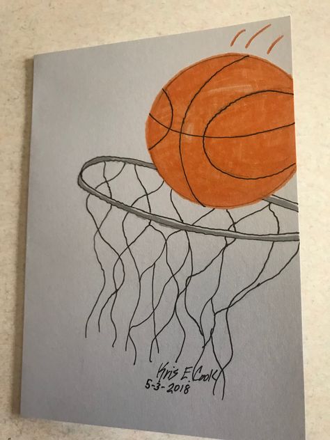 Lake Ideje Za Crtanje, Basketball Aesthetic Drawing, Basketball Drawing Ideas, Drawing Ideas Basketball, Basketball Art Draw, Things To Draw With Color, Basketball Drawings Sketches, Little Things To Draw, Bouquet Drawing