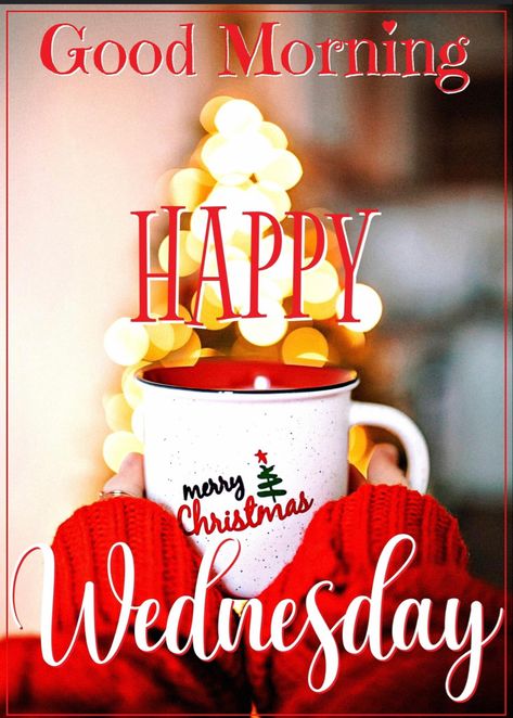 Happy Wednesday Christmas, Wednesday Christmas, Good Morning Christmas, Good Morning Winter, Happy Monday Morning, Good Morning Motivation, Good Morning Wednesday, Wednesday Quotes, Days To Christmas