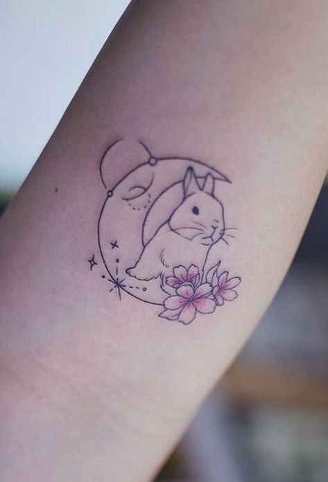 Pet Rabbit Tattoo, Bunny Memorial Tattoo, Honey Bunny Tattoo, Bunny Memorial, Pet Memorial Tattoo, Birthday Tattoo, Bunny Tattoos, Rabbit Tattoos, Memorial Tattoo