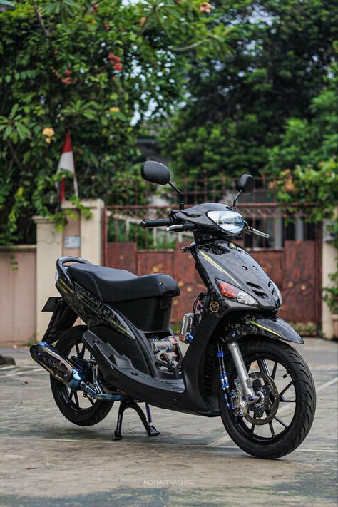 Mio Sporty Modified, Custom Scooter, Mobil Mustang, Honda Dio, Mio Sporty, Ex5 Dream, Scooter Motorcycle, Moto Bike, Sepeda Motor