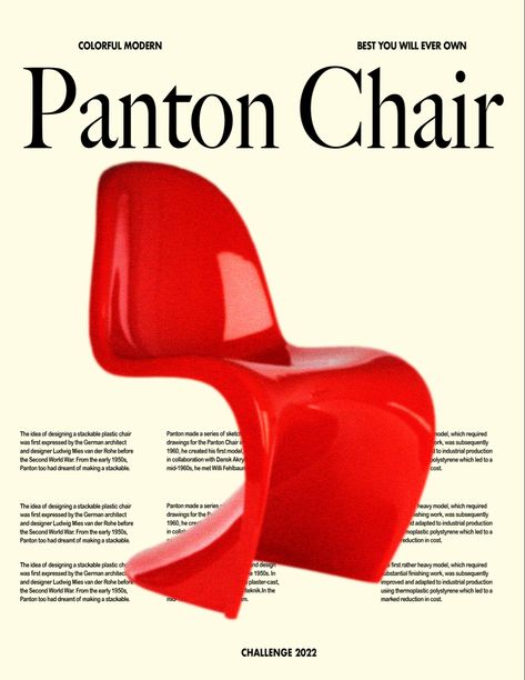 Graphic Design Furniture, Furniture Ads Design, Eclectic Interior Design Vintage, Furniture Poster, Furniture Magazine, Furniture Graphic, Architect Drawing, Panton Chair, Furniture Ads