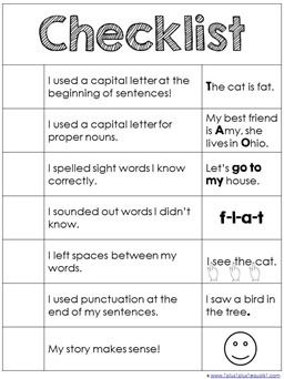 Try-It Sheet and Basic Writing Checklist for Young Writers - 1+1+1=1 Proofreading Checklist, Homework Checklist, Writing Interventions, Writing A Bio, Second Grade Writing, Sounding Out Words, Writing Checklist, Math Quotes, 2nd Grade Writing